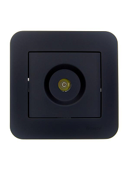 Розетка телевизионная проходная TV СП ASTI IP20 в сборе черн. бархат LEZARD 7081-4242-129