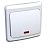 Переключатель проходной 1-кл. СП Этюд 10А IP20 с подсветкой бел. SE BC10-007B