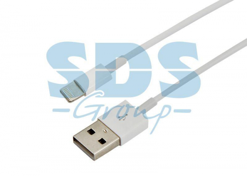 Кабель USB для iPhone 5/6/7 шнур 1м бел. (уп.10шт) Rexant 18-1121-10