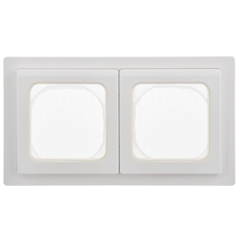 Рамка 2-м СП FLITE Рпро-2-55-ФлБ IP55 бел. IEK FI-M20-32-55-K01