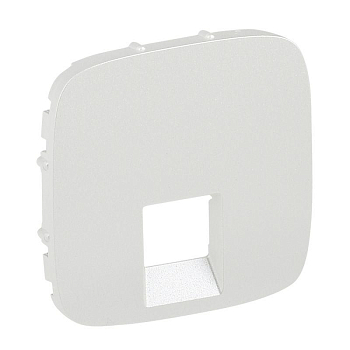 Панель лицевая Valena Allure для 1-м розеток телефонных/компьютерных жемчуж. Leg 755419