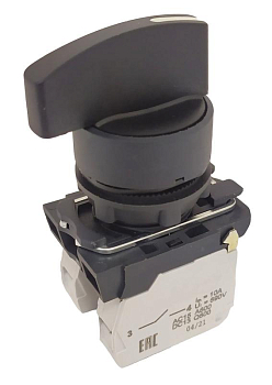 Переключатель КПЕ 2540 -Д УХЛ2 4но+0нз удлиненная ручка с фиксацией на 3 положения IP54 черн. Электротехник ET099208