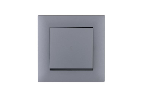 Выключатель проходной 1-клав. Karea RIZZ STAR сер. Makel 88065005