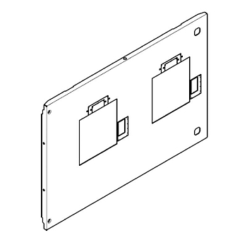Панель лицевая мет. XL3 4000 DPX3 630 выкат. мотор. верт. ввод резерва (уп.2шт) Leg 021069