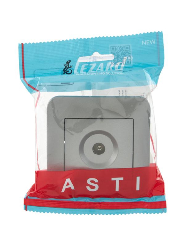 Розетка телевизионная проходная TV СП ASTI IP20 в сборе платина. LEZARD 7081-3535-129