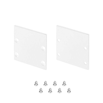 Заглушка LINE-S-3535 WHITE глухая металл (комплект) Arlight 041883