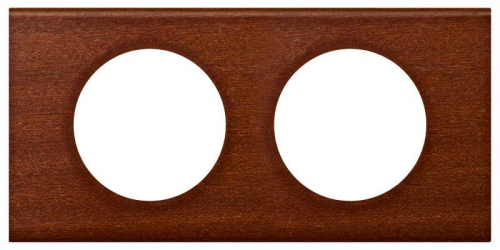 Рамка 2-м Celiane верт. орех Leg 069222