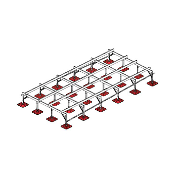 Конструкция опорная для установки оборудования TECHNORAPTOR FOOT 2500х5000 KM-TR-F-SSEI-2500-5000 КМ TR0053
