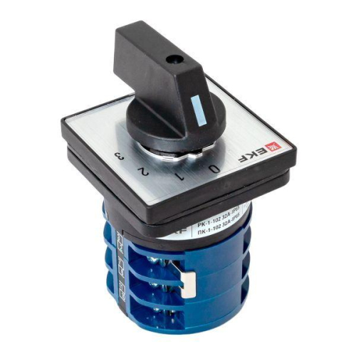 Переключатель кулачковый ПК-1-102 2п 32А "0-1-2-3" IP65 EKF pk-1-102-32-65