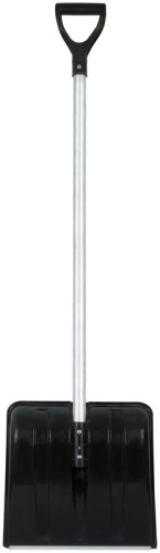 Лопата для уборки снега "SnowКРИСТАЛЛ" 365х380х1330мм алюм. черенок; пластик. 68102