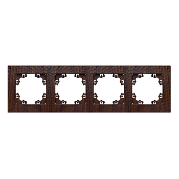 Рамка 4-м Афина фактурная универс. венге Universal A10046-V