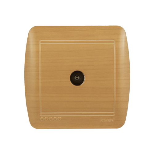 Розетка телевизионная проходная TV ОП Demet ясень LEZARD 711-4700-129