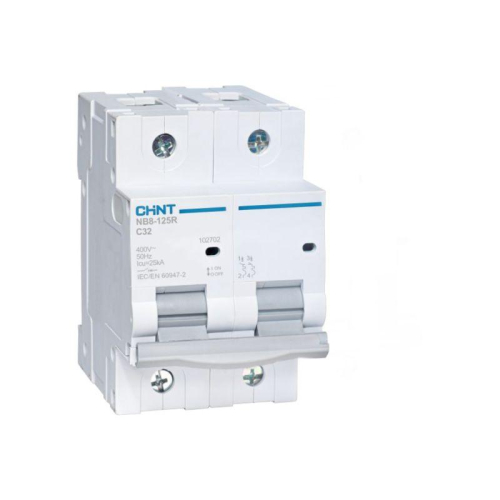 Выключатель автоматический модульный 2п (1P+N) C 100А 20кА NB8-125R (R) CHINT 559794