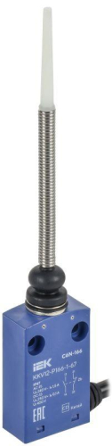 Выключатель концевой C6N-166 пруж. стрерж. с диэл. IP67 IEK KKV12-P166-1-67