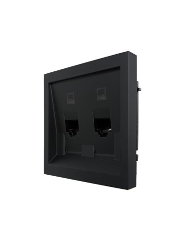 Розетка компьютерная 2-мест. СП ZIMA IP20 черн. бархат LEZARD 704-4288-141