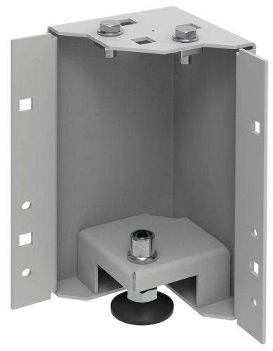 Уголок цоколя h=200мм регул. сер. (уп.4шт) by ZPAS ITK ZP-BC35-B1-02