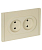 Розетка 2-м СП FORTE&PIANO FP425 10А без заземл. защ. шторки безвинт. крепл. ваниль IEK FP-R23-10-1-K10