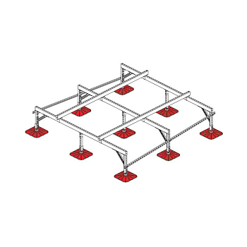 Конструкция опорная для установки оборудования TECHNORAPTOR FOOT 2500х2500 KM-TR-F-SSEI-2500-2500 КМ TR0048