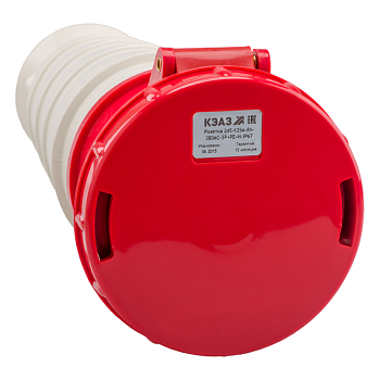 Розетка кабельная 245 125А 380AC 3P+PE+N 6ч IP67 КЭАЗ 228502