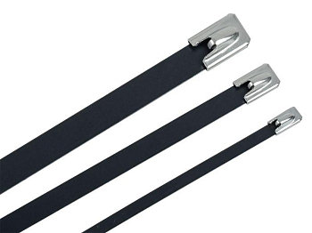 Хомут стальной ХСт 4.6х400мм с полимерным покрытием (уп.100шт) IEK UHS11-D046-400-100