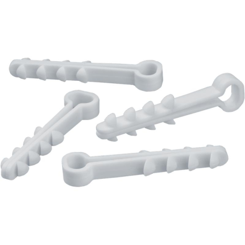 Дюбель-хомут Navigator 82 305 NCU-F-6-12-45-50-WH (уп.50шт) для плоского кабеля бел. Navigator 82305