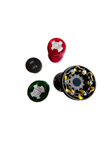 Колонна сигнальная 50мм стробоскоп FLESH 220В красн./зел. EMAS IK52F220XM03