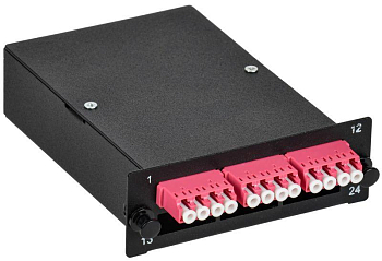 Кассета для кросса ST OM4 MTPm 3хLC-quad (12 ОВ) ITK FCPS-5004-MTPM-012LCQ