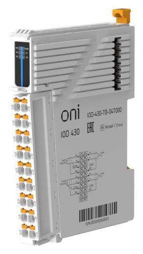 Модуль аналогового ввода IOD 430 4 температурных сигнала ONI IOD-430-TB-04T000