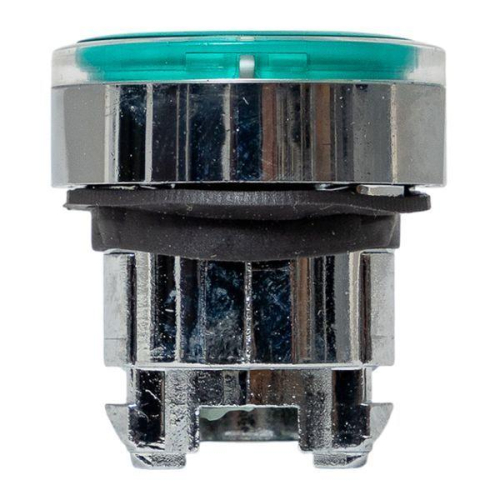 Механизм кнопки исполнительный XB4 зел. плоский возвратный без фиксации с подсветкой IP65 EKF XB4BW-G-65