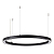 Светильник светодиодный SP-CIRCLE-HANG-O3535-D1200-75W Warm3000 (RAL9005 120 deg 230В) IP40 LED алюм. Arlight 049372