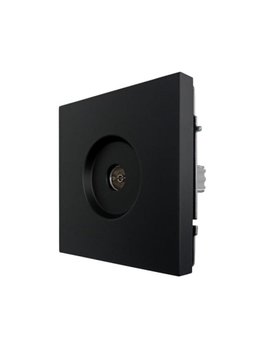 Розетка ТВ проходная СП ZIMA IP20 черн. бархат LEZARD 704-4288-129