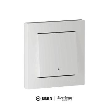 Выключатель 1-кл. AtlasDesign Smart 10А (сх. 1) L+N с подсветкой Zigbee механизм бел. SE ATN000113Z