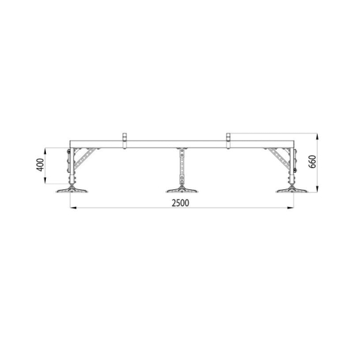 Конструкция опорная для установки оборудования TECHNORAPTOR FOOT 2500х3000 тип 1 KM-TR-F-SSEI-2500-3000-1 КМ TR0049