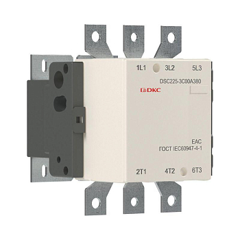 Контактор магнитный DSC225-3C00A380 225А 110кВт (AC3) 380В AC DKC DSC225-3C00A380