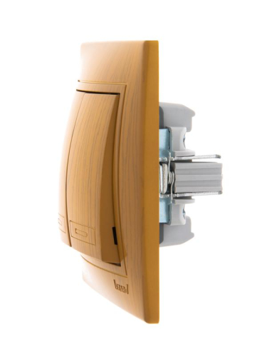 Выключатель 2-кл. СП Mira 10А IP20 ольха LEZARD 701-0701-101
