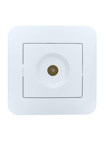 Розетка телевизионная оконечная TV СП ASTI IP20 в сборе бел. LEZARD 7081-0202-130