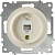 Механизм розетки телеф. 1-м СП Florence 1xRJ11 беж. 1E20601301 OneKeyElectro 2172792