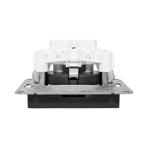 Розетка СП Эпика 16А с заземл. без защ. шторок механизм черн. EKF UP1-SOB-110