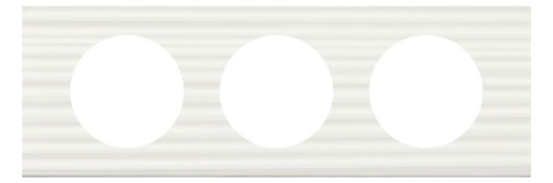 Рамка 3-м Celiane Corian бел. рельеф Leg 069013