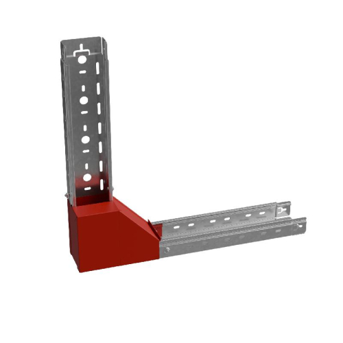 Угол для лотка вертикальный внутр. R 50х500мм с разворотом трассы на 90град. "ПЛЮС" HD85 КМ PL17674