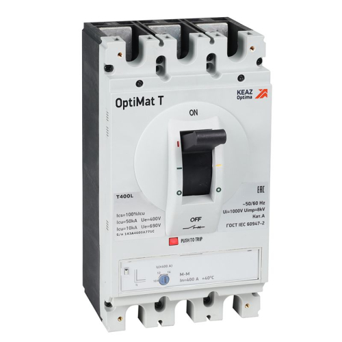 Выключатель автоматический 3п 630А OptiMat T630V M КЭАЗ 356633