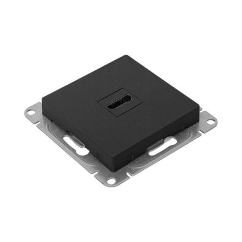 Розетка СП Эпика HDMI механизм черн. EKF UP1-SOB-HDMI