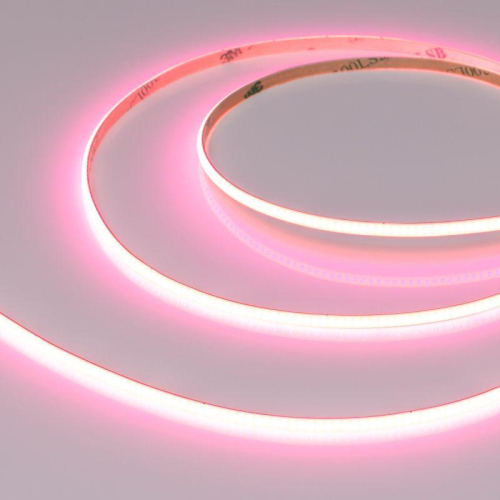Лента светодиодная COB-X480-4mm 24V Pink 4Вт/м IP20 (уп.5м) Arlight 046910