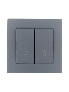 Переключатель проходной 2-кл. СП Vesna механизм графит LEZARD 742-3488-106