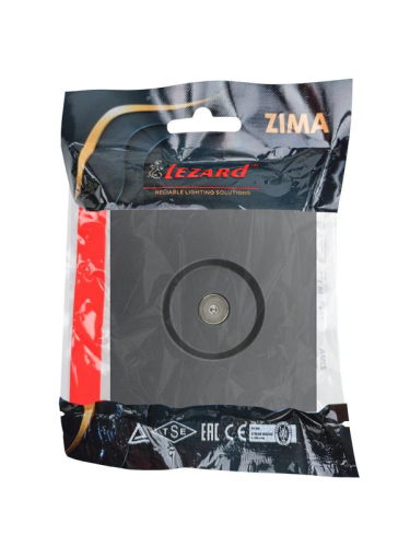 Розетка ТВ проходная СП ZIMA IP20 черн. бархат LEZARD 704-4288-129