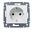 Механизм розетки 1-м СП Cariva 16А IP20 250В 2P+E с заземл. немецк. стандарт сл. кость Leg 773759