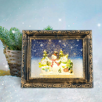 Светильник декоративный "Картина" с эффектом снегопада Neon-Night 501-163