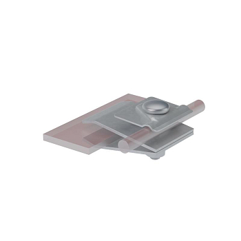 Держатель фальцевый FD-H60-D5-10 INOX304 H=60мм для прутка d5-10мм нерж. сталь КМ MA0218