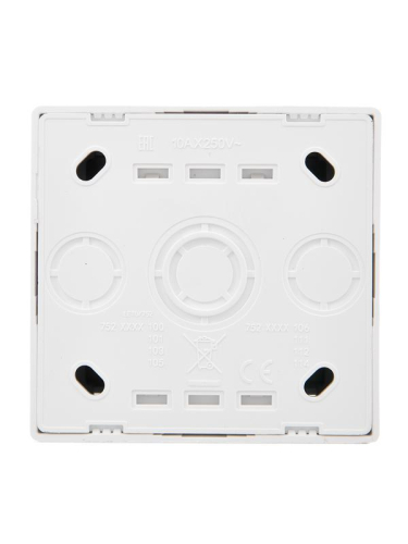 Кнопка звонка ОП LETO бел. LEZARD 752-0200-103