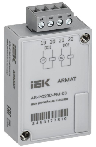 Модуль анализатора качества электроэнергии 2 релейных вых. ARMAT IEK AR-PQ23D-FM-03